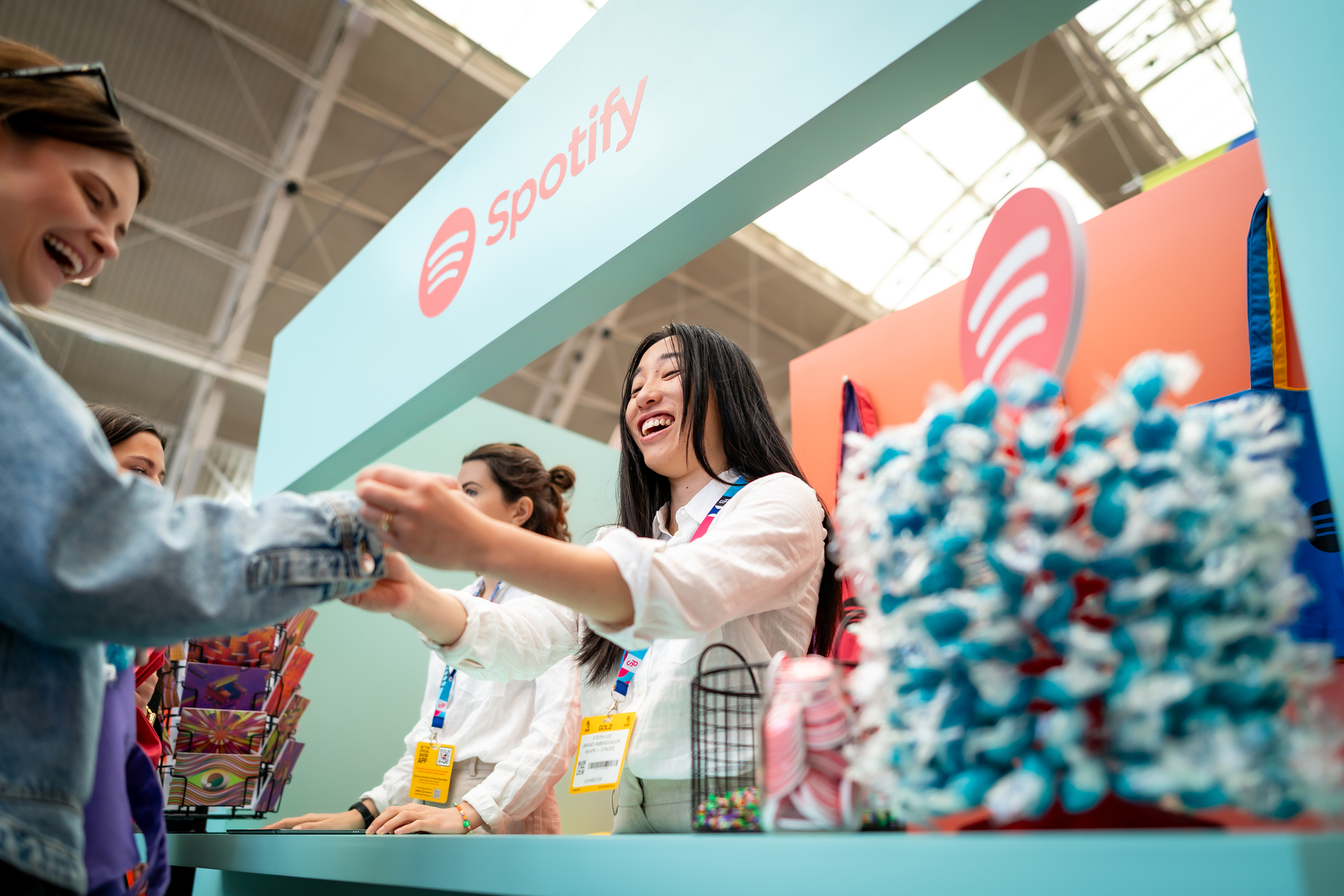 Brand exhibition stands at The Podcast Show